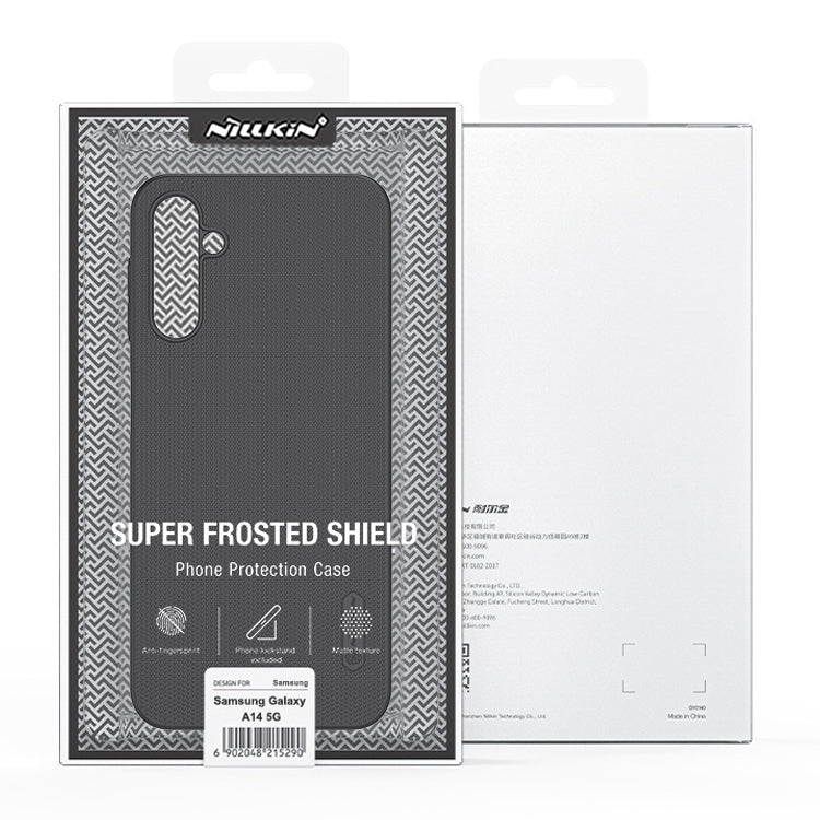 For Samsung Galaxy A14 4G NILLKIN Frosted PC Phone Case(Blue) - Galaxy Phone Cases by NILLKIN | Online Shopping South Africa | PMC TechLife | Buy Now Pay Later Mobicred