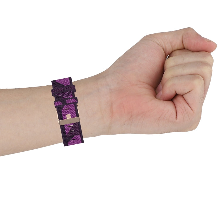 For Honor Watch GS 3i 22mm Nylon Woven Watch Band(Purple) - by PMC TechLife | Online Shopping South Africa | PMC TechLife