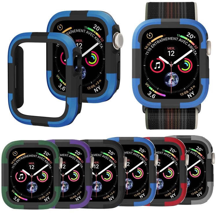For Apple Watch Series SE 2&6&SE&5&4 40mm Armor Frame Watch Case(Blue) - Smart Wear by PMC TechLife | Online Shopping South Africa | PMC TechLife