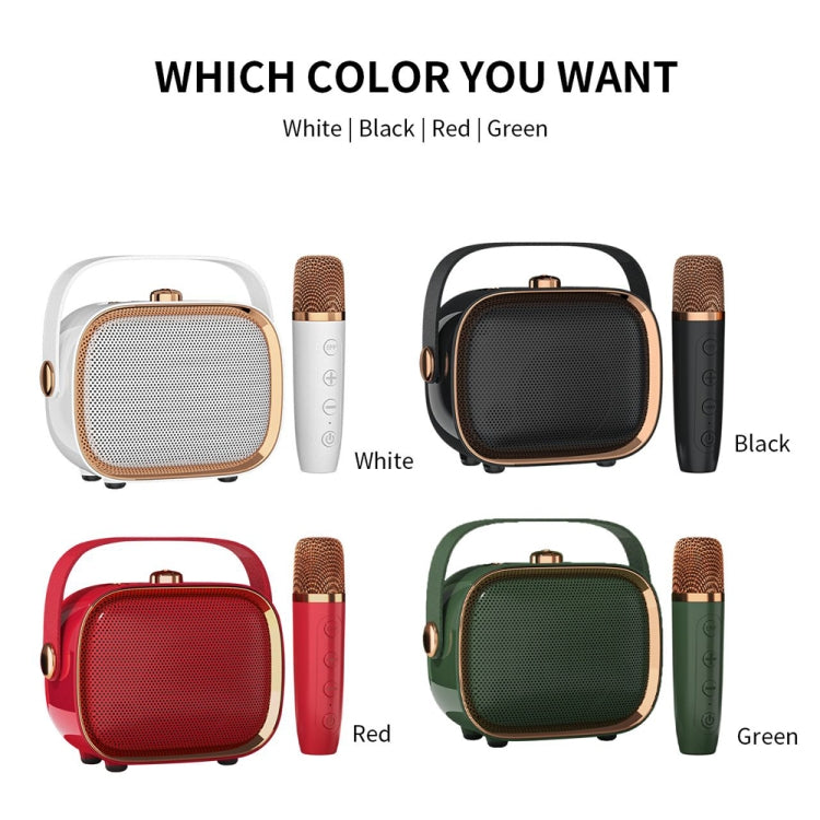 NewRixing NR138W Wireless Microphone TWS Handheld Noise Reduction Portable Smart Bluetooth Speaker(Green) - free shipping - PMC TechLife - Order now!