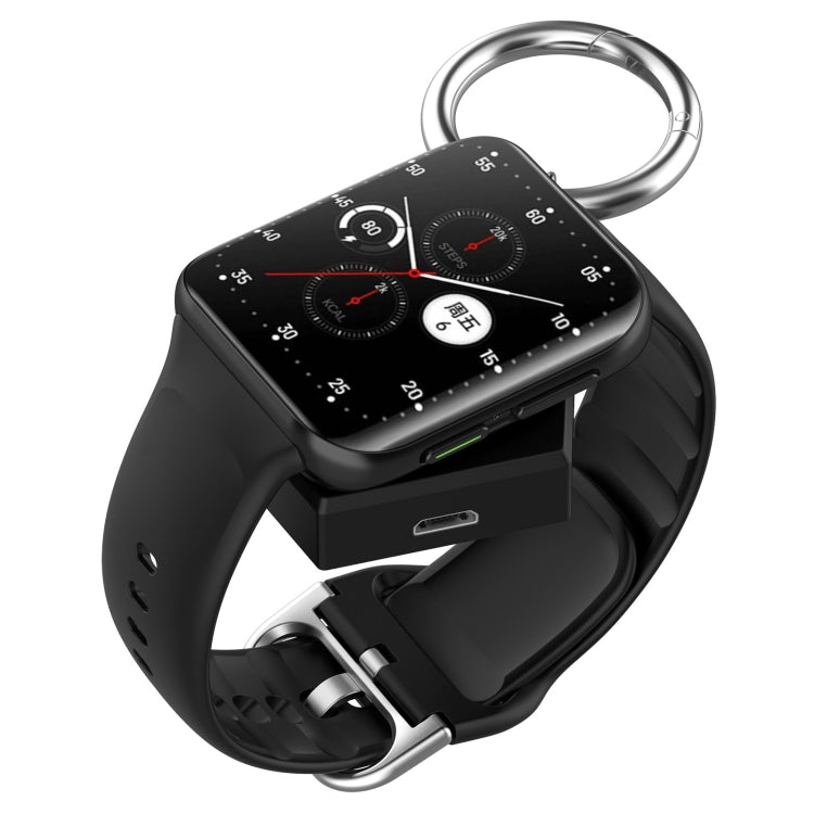 For OPPO Watch 3 / Watch 3 Pro Portable Universal Smart Watch Charger, Port:Micro-USB(Black) - Charger by PMC TechLife | Online Shopping South Africa | PMC TechLife