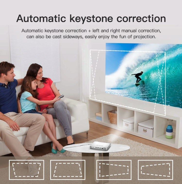 WOWOTO T9S TI DLP DMD 0.45 1280 x 800 4K 350ANSI RGB LED Smart Projector(EU Plug) - free shipping - PMC TechLife - Order now!