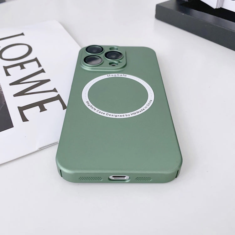 For iPhone 13 Magsafe Magnetic PC Shockproof Phone Case With Camera Lens(Green) - free shipping - PMC TechLife - Order now!