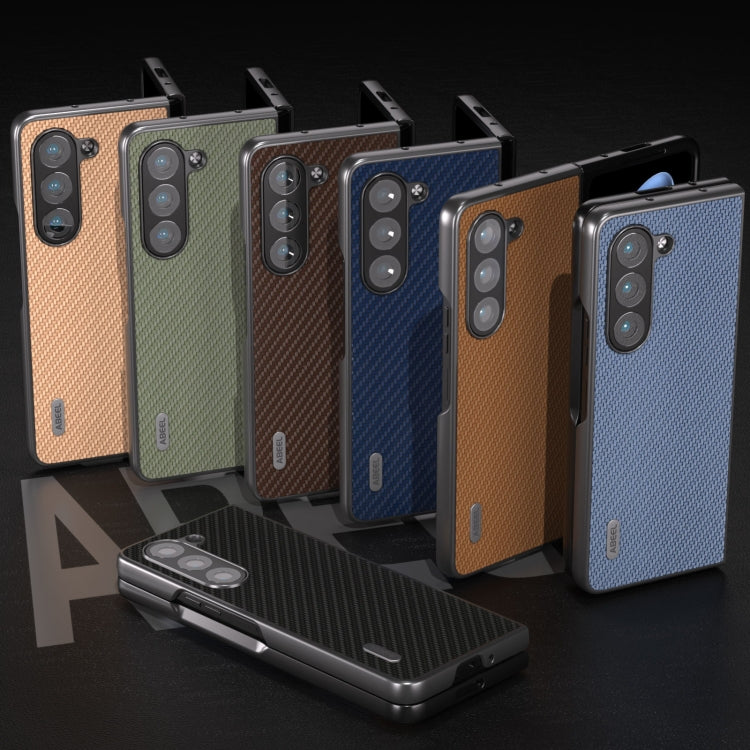 For Samsung Galaxy Z Fold5 ABEEL Carbon Fiber Texture Protective Phone Case(Green) - free shipping - PMC TechLife - Order now!