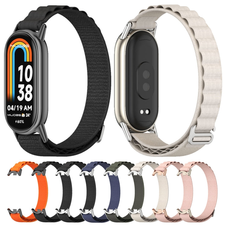 For Xiaomi Mi Band 8 / 9 / 9 NFC Mijobs Nylon Breathable Watch Band(Black) - Watch Bands by MIJOBS | Online Shopping South Africa | PMC TechLife | Buy Now Pay Later Mobicred
