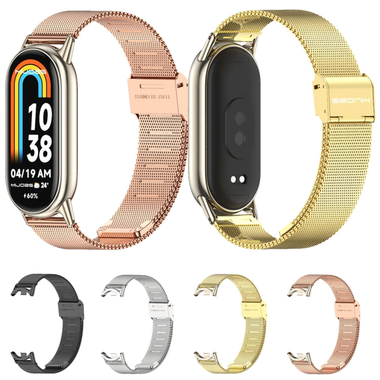 For Xiaomi Smart Band 10 / 9 / 8 Mijobs Milan Buckle Metal Stainless Steel Watch Band(Silver) - free shipping - PMC TechLife - Order now!