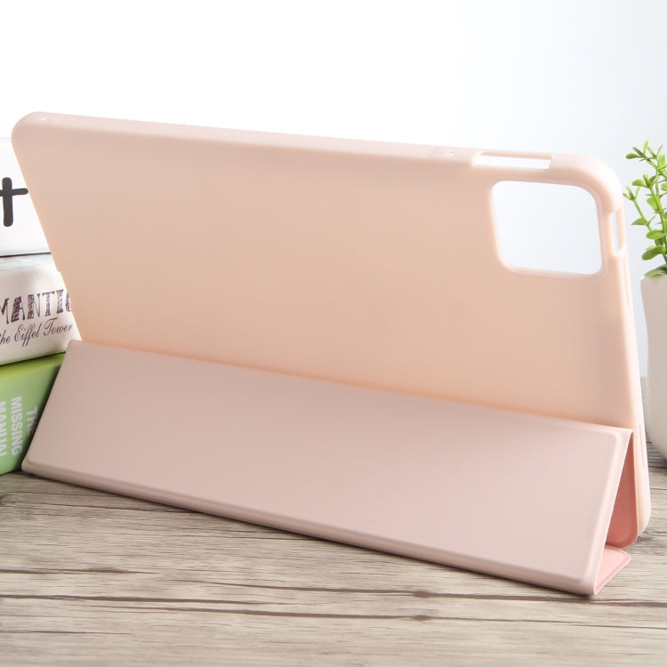 For Xiaomi Pad 6 / Pad 6 Pro Three-fold Holder Flip Tablet Leather Case(Light Pink) - free shipping - PMC TechLife - Order now!
