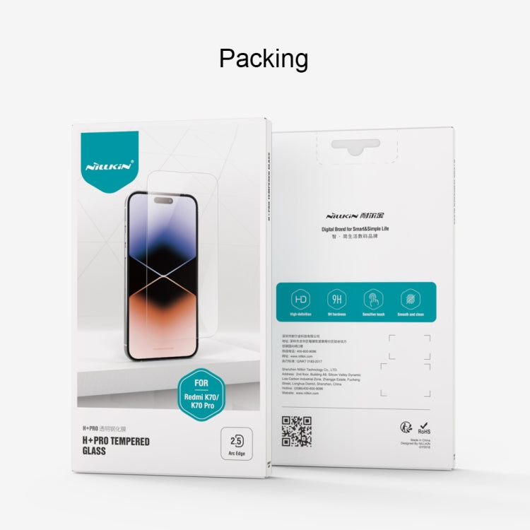 For Xiaomi Redmi K70 / K70 Pro NILLKIN H+Pro 0.2mm 9H Explosion-proof Tempered Glass Film - by NILLKIN | Online Shopping South Africa | PMC TechLife | Buy Now Pay Later Mobicred