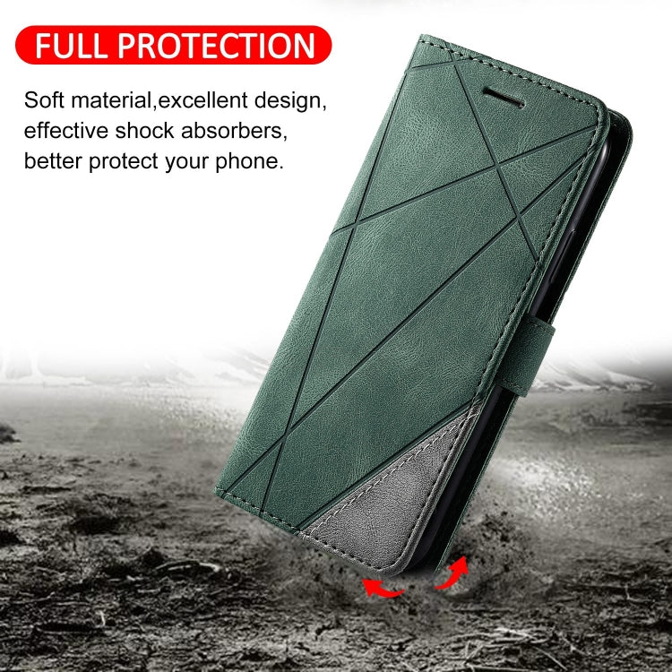 For Xiaomi 13 Pro Skin Feel Splicing Horizontal Flip Leather Phone Case(Green) - free shipping - PMC TechLife - Order now!