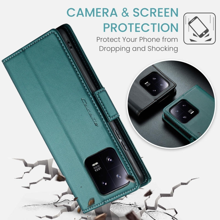 For Xiaomi 13 Pro CaseMe 023 Butterfly Buckle Litchi Texture RFID Anti-theft Leather Phone Case(Pearly Blue) - free shipping - PMC TechLife - Order now!