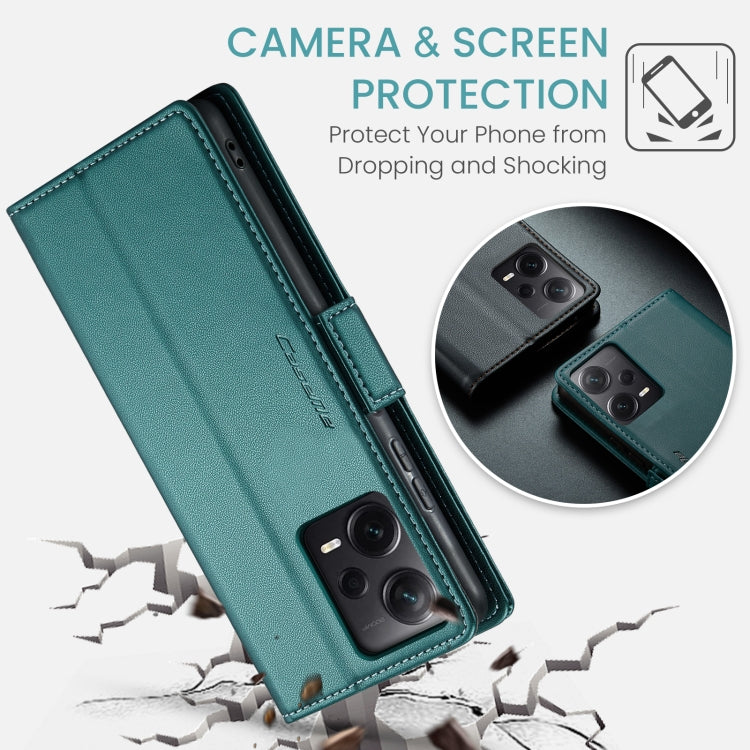 For Xiaomi Redmi Note 12 Pro+ 5G Global CaseMe 023 Butterfly Buckle Litchi Texture RFID Anti-theft Leather Phone Case(Pearly Blue) - free shipping - PMC TechLife - Order now!