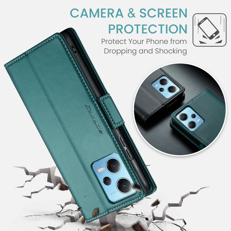 For Xiaomi Poco X5 5G/Redmi Note 12 5G Global CaseMe 023 Butterfly Buckle Litchi Texture RFID Anti-theft Leather Phone Case(Pearly Blue) - free shipping - PMC TechLife - Order now!