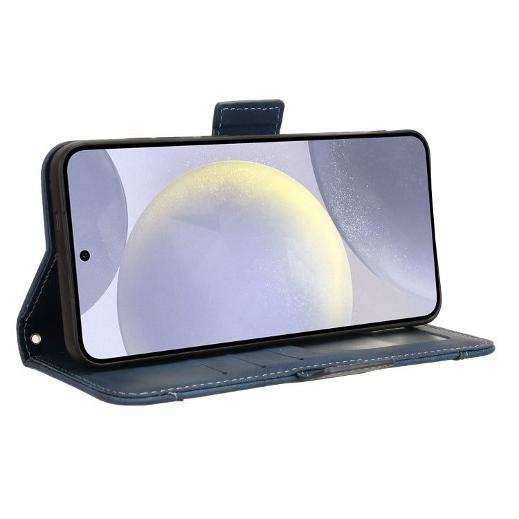 For Samsung Galaxy S24+ 5G Skin Feel Calf Texture Card Slots Leather Phone Case(Blue) - free shipping - PMC TechLife - Order now!