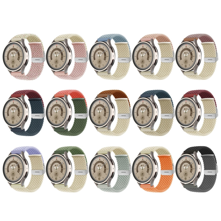 20mm Buckle Braided Nylon Watch Band(Starlight Orange) - 20mm Bands by PMC TechLife | Online Shopping South Africa | PMC TechLife