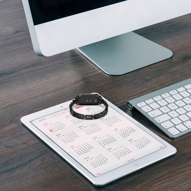 For Xiaomi Mi Band 8 Bracelet Replacement Watch Band(Silver) - Watch Bands by PMC TechLife | Online Shopping South Africa | PMC TechLife