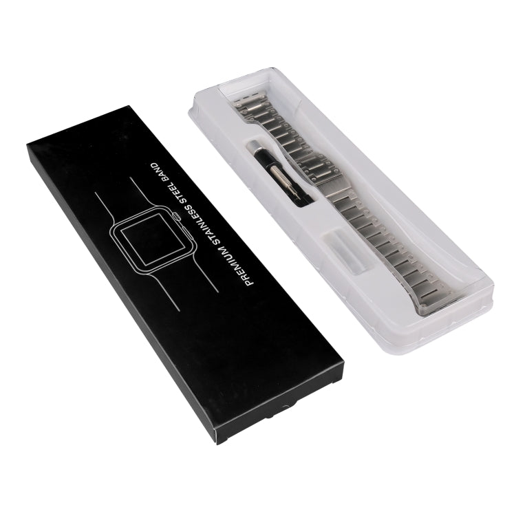 Double Rows Metal Watch Band For Apple Watch 2 38mm(Silver) - Watch Bands by PMC TechLife | Online Shopping South Africa | PMC TechLife