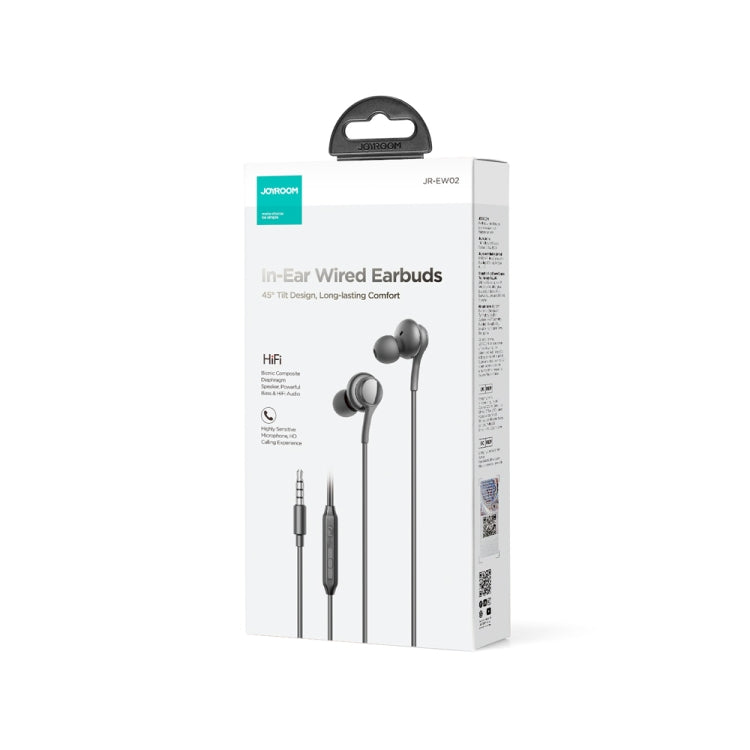 JOYRO0M JR-EW02 3.5mm In-Ear Wired Earphone, Length: 1.2m(Black) - free shipping - PMC TechLife - Order now!