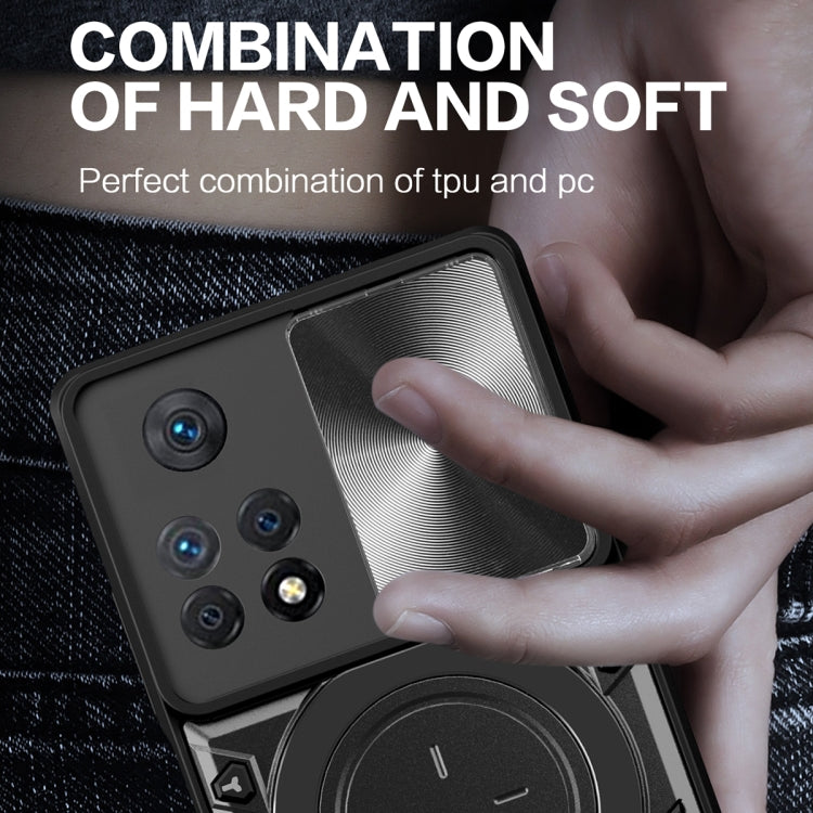 For Xiaomi Redmi Note 11 Pro CD Texture Sliding Camshield Magnetic Holder Phone Case(Blue) - free shipping - PMC TechLife - Order now!