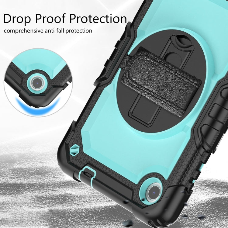 For Lenovo Tab M8 4th Gen Silicone Hybrid PC Tablet Case with Shoulder Strap(Light Blue PC) - Lenovo by PMC TechLife | Online Shopping South Africa | PMC TechLife | Buy Now Pay Later Mobicred