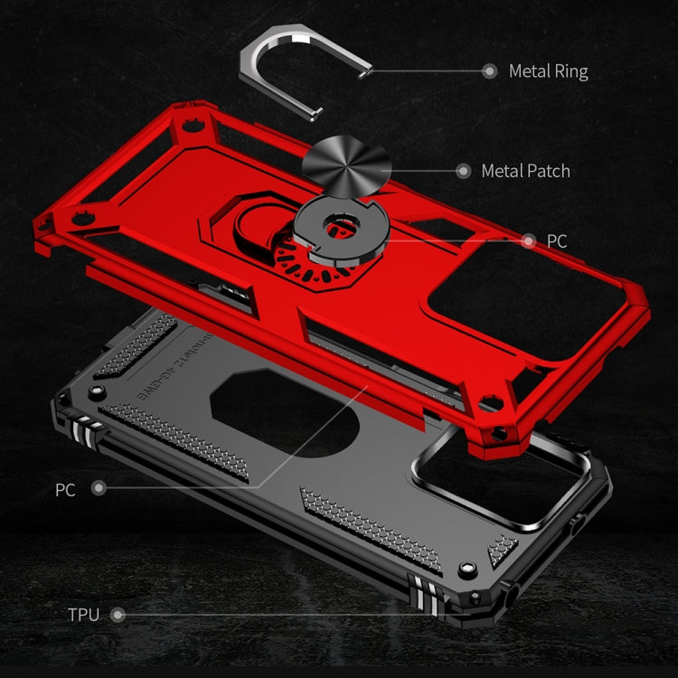For Xiaomi Redmi Note 12 4G Global Shockproof TPU + PC Phone Case with Holder(Red) - free shipping - PMC TechLife - Order now!