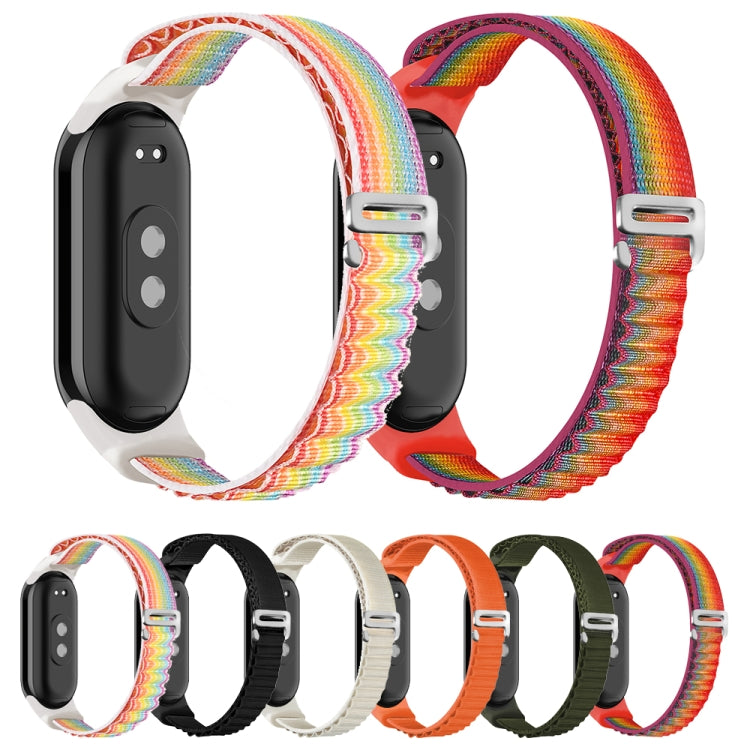 For Xiaomi Mi Band 8 Loop Nylon Watch Band(Colorful) - Watch Bands by PMC TechLife | Online Shopping South Africa | PMC TechLife