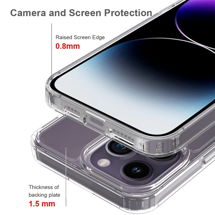 For iPhone 15 Pro Max Scratchproof Acrylic TPU Phone Case(Transparent) - iPhone 15 Pro Max Cases by PMC TechLife | Online Shopping South Africa | PMC TechLife | Buy Now Pay Later Mobicred
