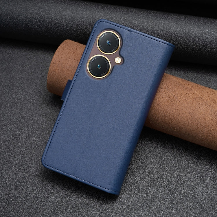 For vivo Y27 4G 9 Card Slots Zipper Wallet Leather Flip Phone Case(Blue) - vivo Cases by PMC TechLife | Online Shopping South Africa | PMC TechLife | Buy Now Pay Later Mobicred