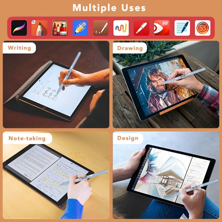 P10s Transparent Case Wireless Charging Stylus Pen for iPad 2018 or Later(Light Green) - Stylus Pen by PMC TechLife | Online Shopping South Africa | PMC TechLife