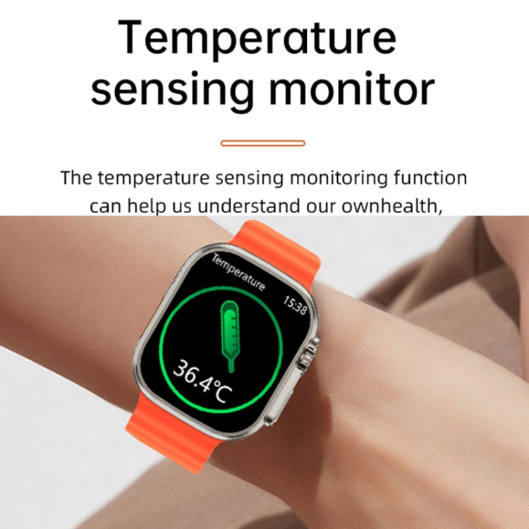 WS-E9 Ultra 2.2 inch IP67 Waterproof Ocean Silicone Band Smart Watch, Support Heart Rate / NFC(Blue) - Smart Watches by PMC TechLife | Online Shopping South Africa | PMC TechLife | Buy Now Pay Later Mobicred