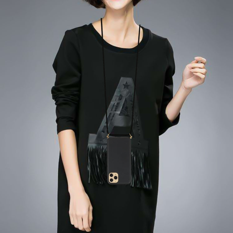 For iPhone 15 Pro Wheat Straw Material + TPU Phone Case with Lanyard(Black) - free shipping - PMC TechLife - Order now!