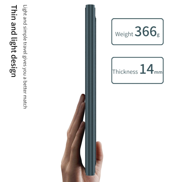 For Samsung Galaxy Z Fold5 GKK Gear Adjustment Bluetooth Keyboard Leather Case with Pen + Keyboard + Mouse + Case(Green) - Samsung Keyboard by GKK | Online Shopping South Africa | PMC TechLife