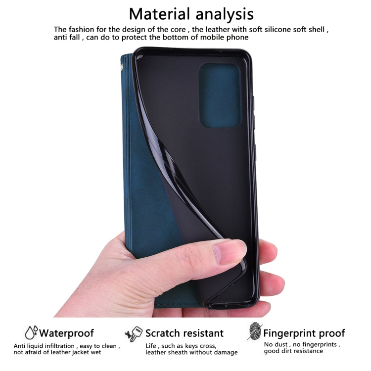 For Honor X8 5G/Play6C 5G/X6 4G/X6S/70 Lite Frosted Business Magnetic Horizontal Flip PU Phone Case(Blue) - free shipping - PMC TechLife - Order now!