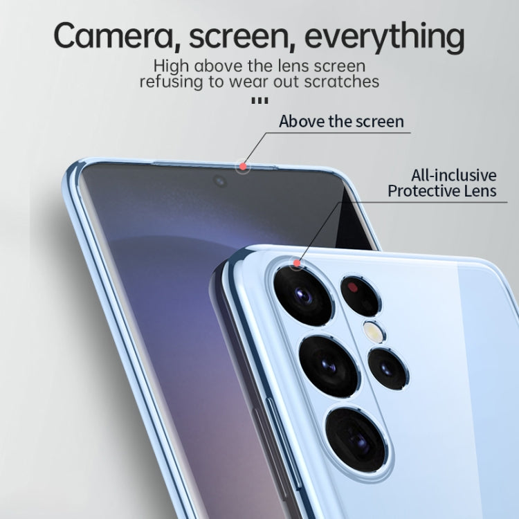 For Samsung Galaxy S23 5G SULADA Shockproof Plating TPU Transparent Phone Case(New Blue) - Galaxy S23 5G Cases by SULADA | Online Shopping South Africa | PMC TechLife