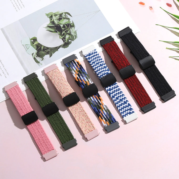 Compatible with Garmin VivoMove Trend / Luxe / Style 20mm Magnetic Fold Clasp Woven Watch Band(Grey) - free shipping - PMC TechLife - Order now!