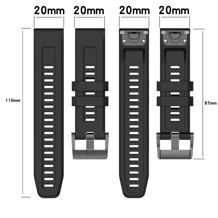 Compatible with Garmin Epix Pro 42mm Solid Color Silicone Watch Band(Grey) - free shipping - PMC TechLife - Order now!