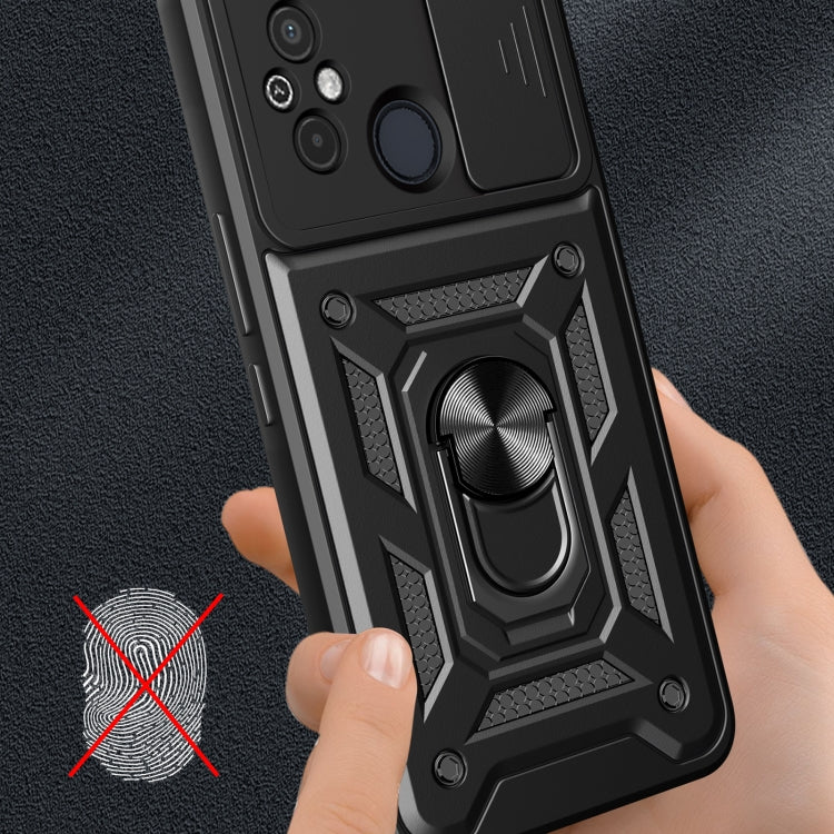 For Xiaomi Redmi 12 4G Sliding Camera Cover Design TPU Hybrid PC Phone Case(Silver) - free shipping - PMC TechLife - Order now!