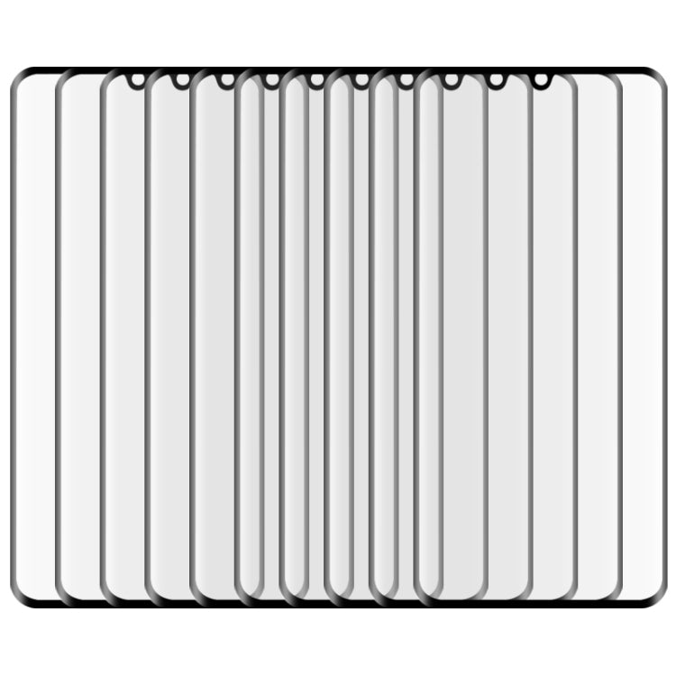 For Xiaomi Mi Note 10 25 PCS 3D Curved Edge Full Screen Tempered Glass Film(Black) - by PMC TechLife | Online Shopping South Africa | PMC TechLife