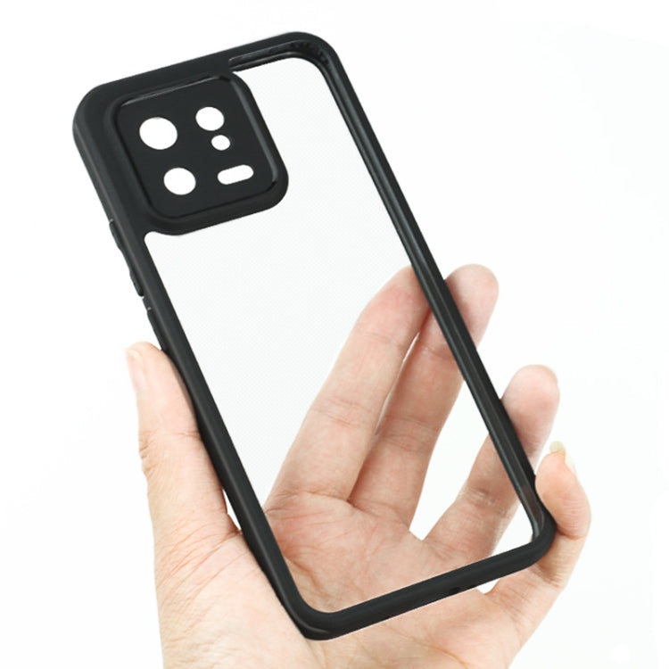 For Xiaomi 13 Frosted TPU + Transparent PC Phone Case(Black) - free shipping - PMC TechLife - Order now!