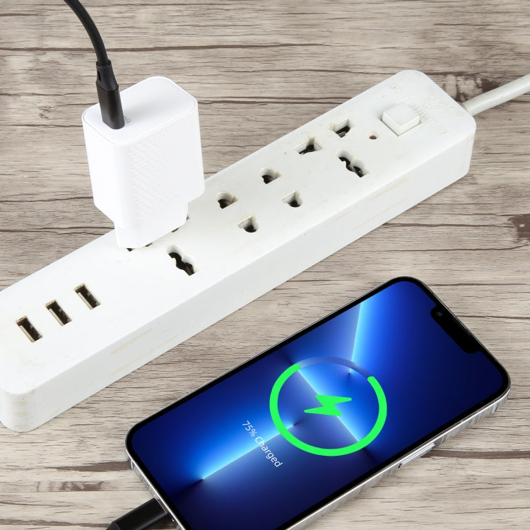 LZ-105PD 25W USB-C / Type-C Ports Dot Pattern Travel Charger, EU Plug(White) - USB Charger by PMC TechLife | Online Shopping South Africa | PMC TechLife | Buy Now Pay Later Mobicred