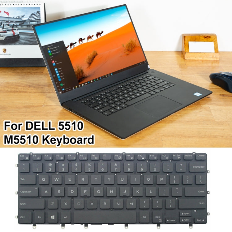 For Dell 5510 M5510 15-7558 7568 XPS 15-9550 US Version Laptop Keyboard(Black) - Dell Spare Parts by PMC TechLife | Online Shopping South Africa | PMC TechLife | Buy Now Pay Later Mobicred