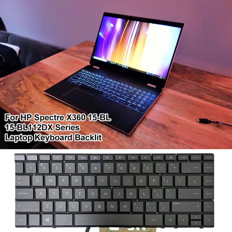 For HP Spectre X360 15-BL US Version Laptop Backlight Keyboard - HP Spare Parts by PMC TechLife | Online Shopping South Africa | PMC TechLife