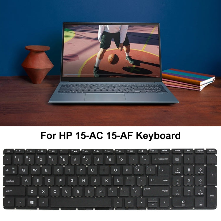 For HP 15-AC / 15-AF US Version Laptop Keyboard - HP Spare Parts by PMC TechLife | Online Shopping South Africa | PMC TechLife | Buy Now Pay Later Mobicred