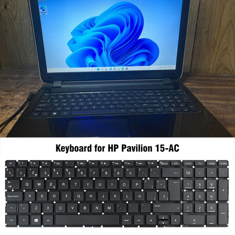 For HP 15-AC Laptop Keyboard - HP Spare Parts by PMC TechLife | Online Shopping South Africa | PMC TechLife