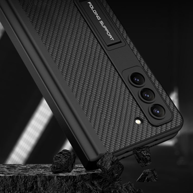 For Samsung Galaxy Z Fold5 GKK Integrated Magnetic Flip Plain Leather Phone Case with Pen Box(Black) - free shipping - PMC TechLife - Order now!