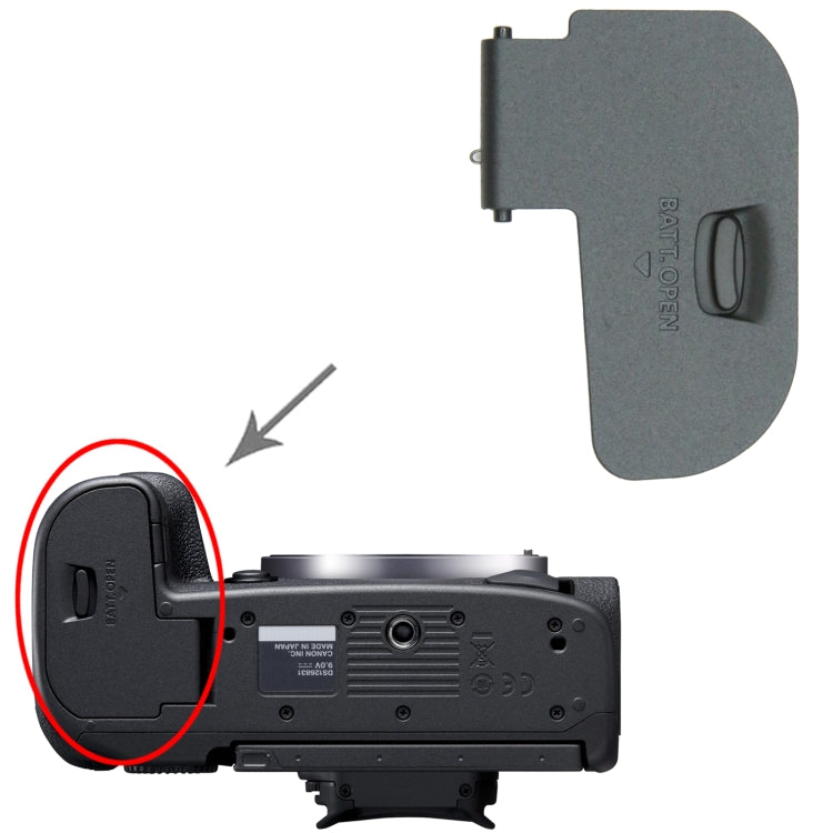 For Canon EOS R6 Original Battery Compartment Cover - free shipping - PMC TechLife - Order now!