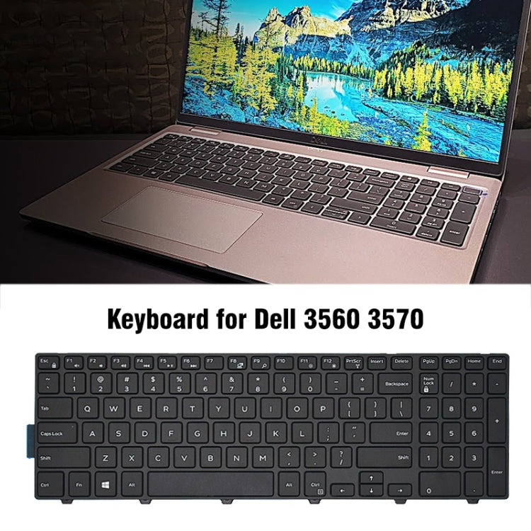 US Version Laptop Keyboard For Dell 3560 3570(Black) - Dell Spare Parts by PMC TechLife | Online Shopping South Africa | PMC TechLife