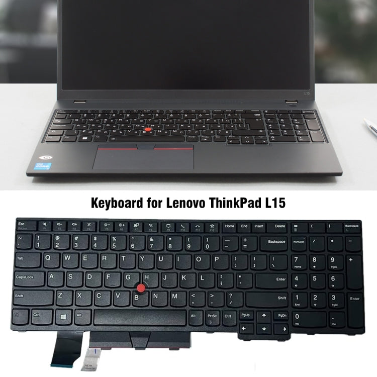 For Lenovo ThinkPad L15 20U3 20U4 20U7 20U8 US Version Laptop Keyboard - Lenovo Spare Parts by PMC TechLife | Online Shopping South Africa | PMC TechLife