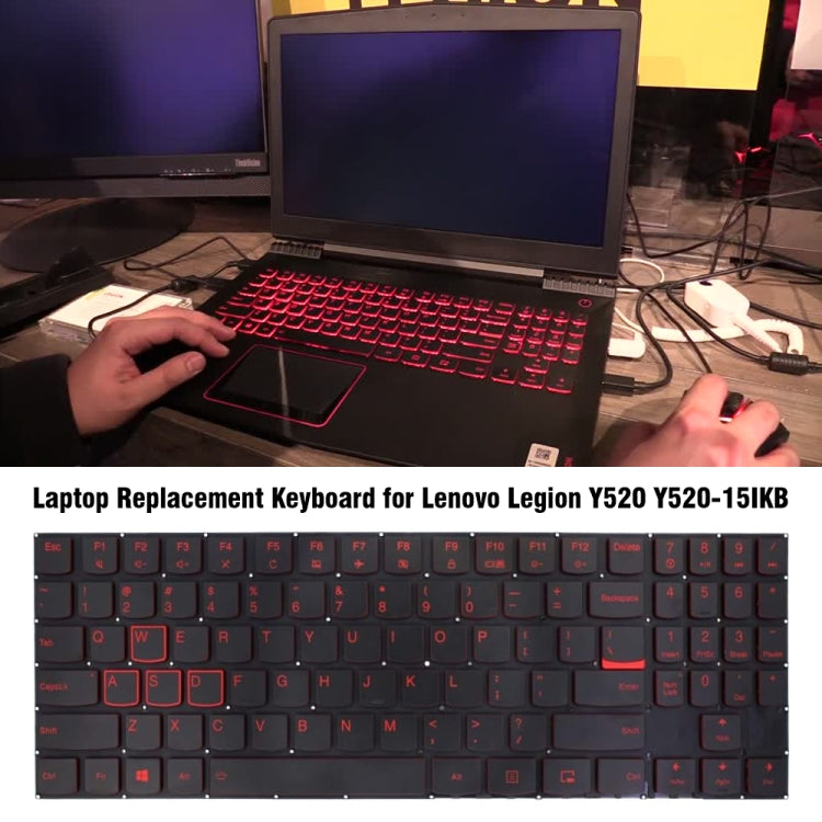 For Lenovo Legion Y520 Y520-15IKB Laptop Keyboard - Lenovo Spare Parts by PMC TechLife | Online Shopping South Africa | PMC TechLife