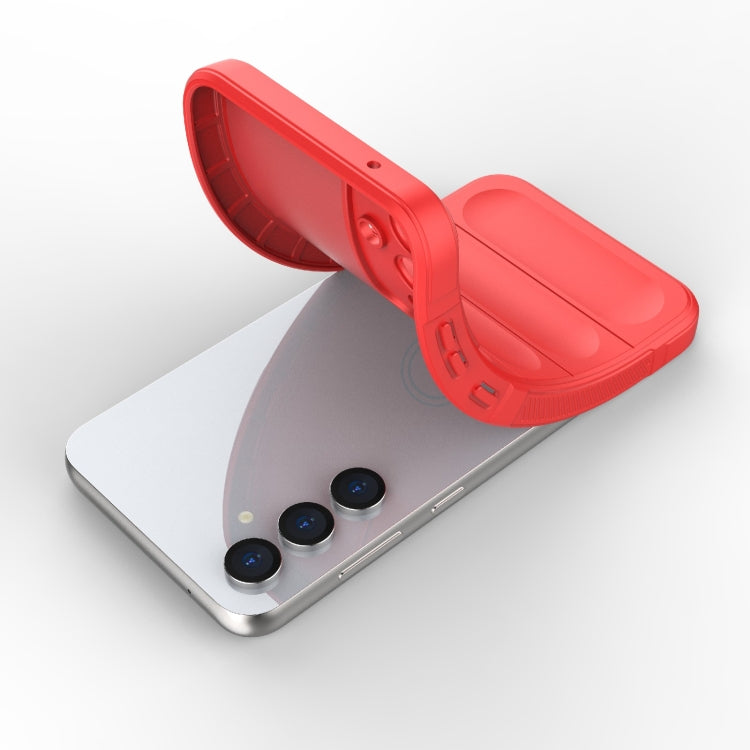 For Samsung Galaxy S23 FE 5G Magic Shield TPU + Flannel Phone Case(Dark Grey) - free shipping - PMC TechLife - Order now!