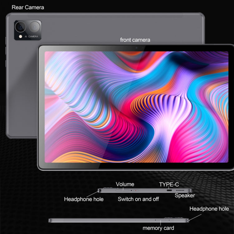 BDF P60 4G LTE Tablet PC 10.1 inch, 8GB+256GB, Android 12 MTK6762 Octa Core, Support Dual SIM, EU Plug(Blue) - free shipping - PMC TechLife - Order now!